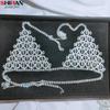 Rhinestone Bra Body Chain Jewelry Set Crystal Body Bra and Thong Waist Chain Set
