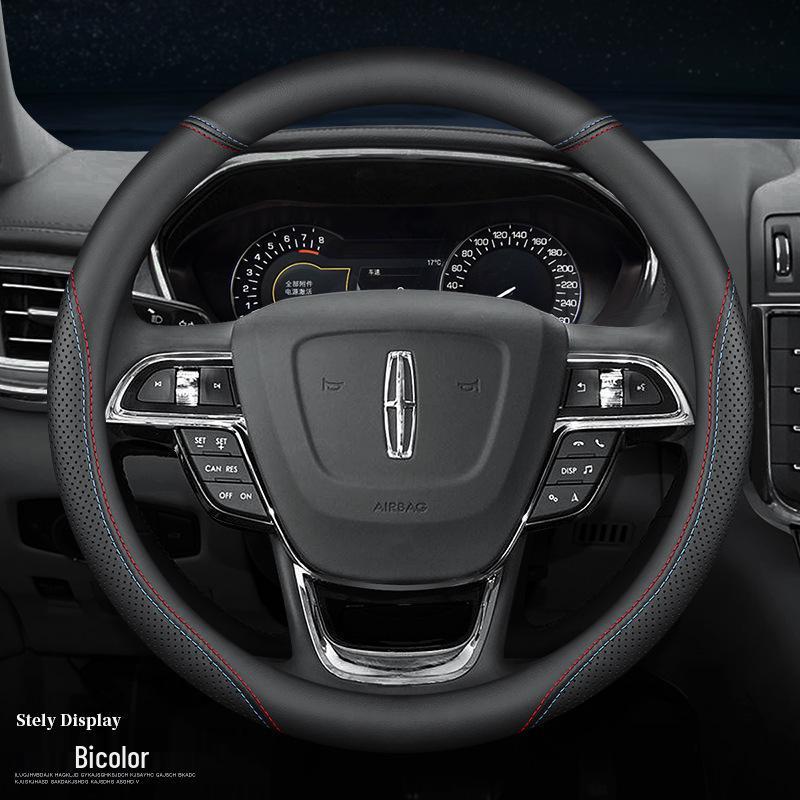 

Lincoln Steering Wheel Cover for Corsair, Aviator, MKZ, Z, Continental, Navigator 38cm