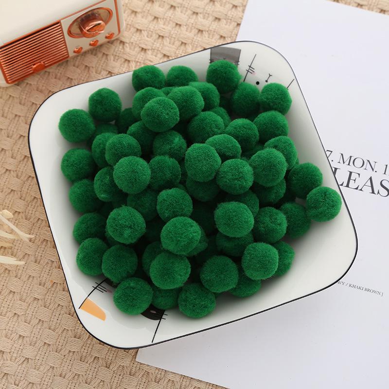 2.5cm High Elastic Plush Balls - Handmade DIY Toys & Decorative Accessories