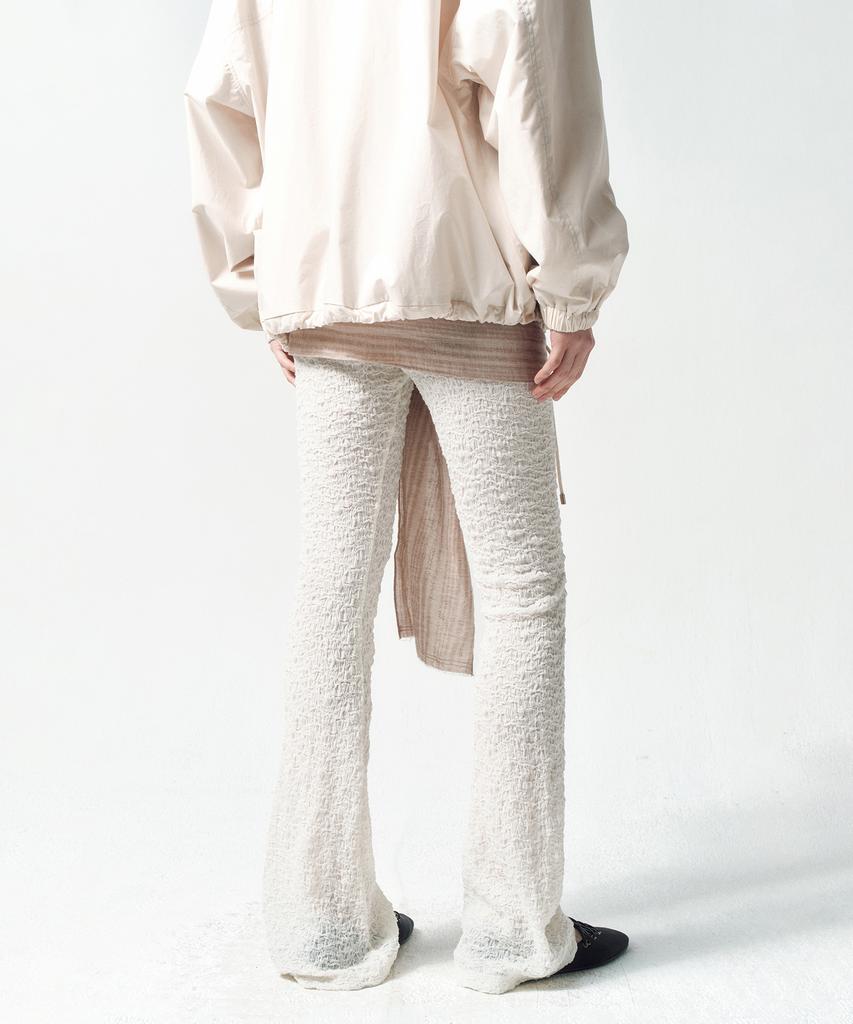 INSILENCE WOMEN Flare Fit Lace Pants Ivory
