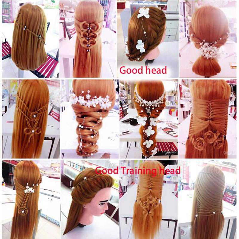 Professional Manequin Head Human Hair Barber Practice Hairstyle Hairdresser Doll