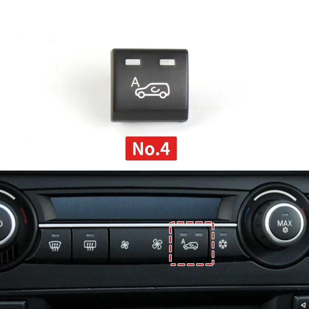 64119310445 Car Heater Climate Control Fan Volume AC Button Air Circulation Button Cover Auto Knob Cap For BMW X5 X6 E70 E71