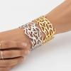 Armlet Metal Opening Bangle Exaggerated Women's Wrist Jewelry Coral Design Bracelet  Party
