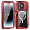 Military Grade DropProof IP68 WaterProof Silicone Aluminum Metal Case For iPhone 16 15 14 Pro Max Plus Swim Diving Climb