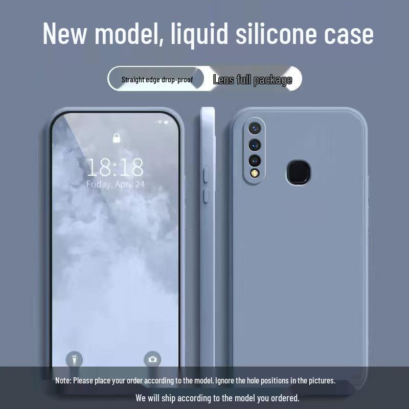 Vivo Y19 Rubik's Cube Liquid Silicone Anti-drop Full Coverage Phone Case