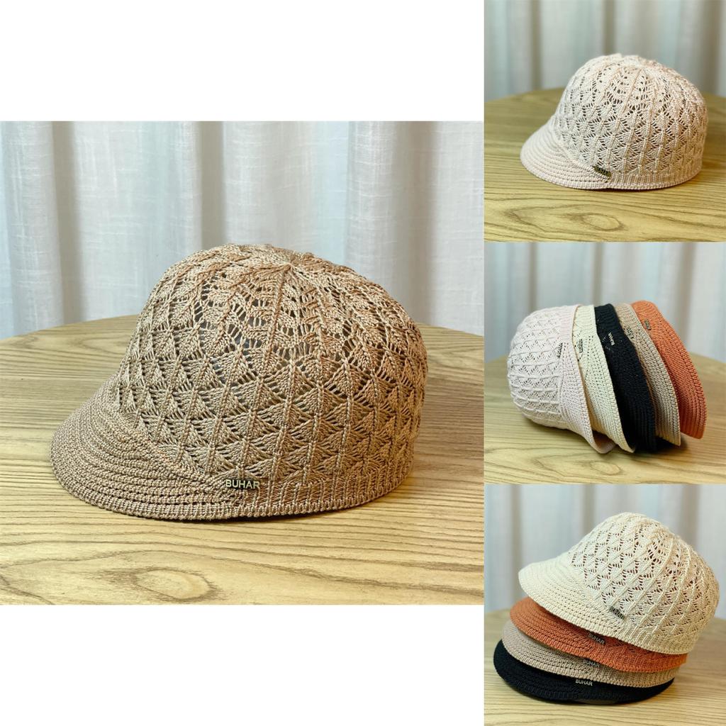 Unique Round Top Large Brim Black Fisherman Hat For Women Sun Protection