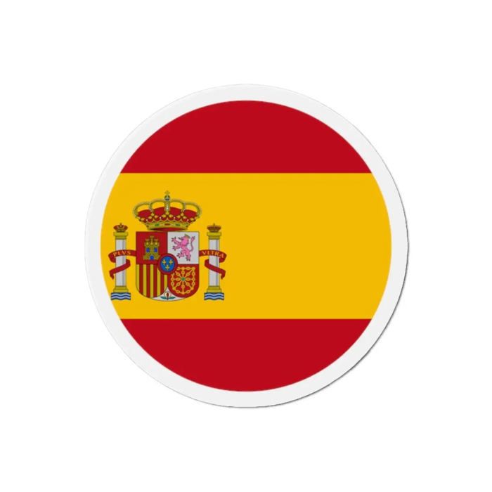Aimant Rond - Espagne - 7 cm - 50 pièces - Multicolore - Mixte