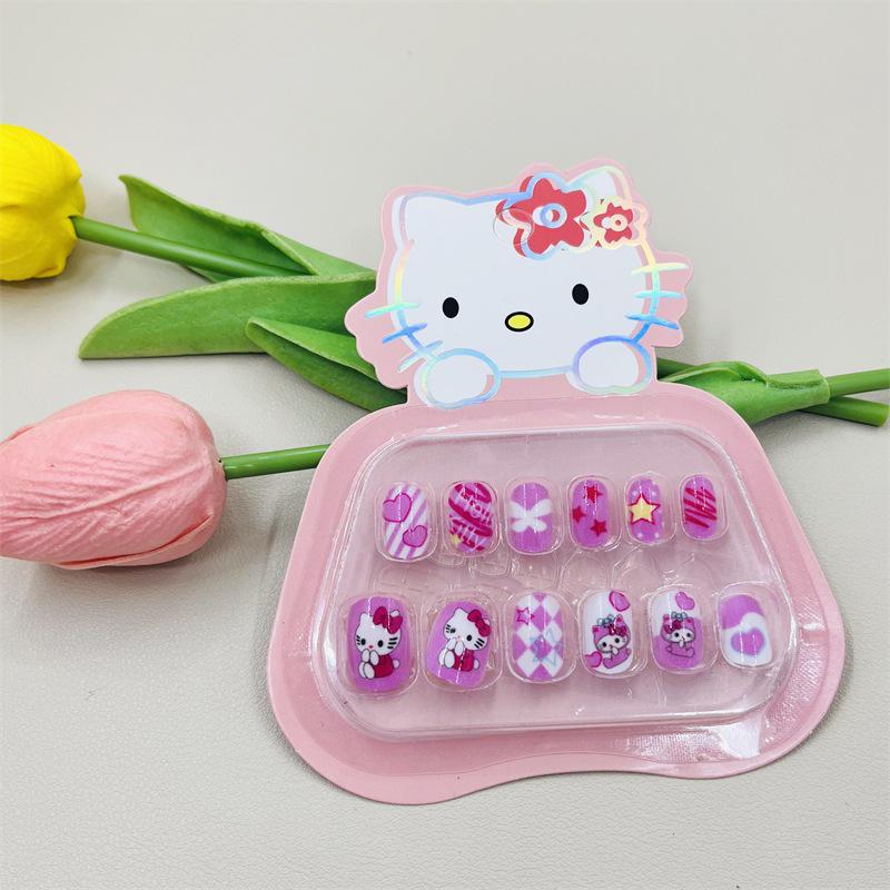 3D Wearable Removable Nail Tips: Cute, Fun Manicure Stickers for Kids & Girls