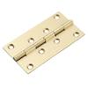 A25F-Brass Hinge Set-10 Pieces Brushed& Sealed For Jewelry Box Doors Kitchen Cabinets Copper Small Box Decorative Accessories