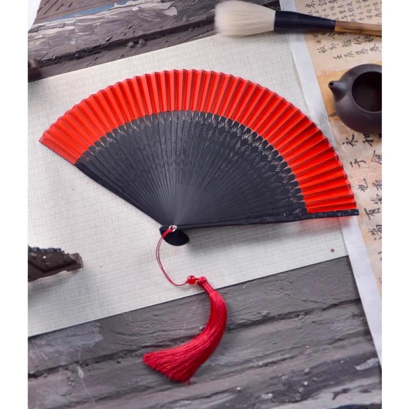 Elegant Chinese Bamboo Folding Fan 6 Inch Plain Blank Fan for Women Hanfu Qipao Vintage Handheld Fan Summer Cooling Oriental Fan
