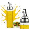 Glass Dispenser 500 ml with Scale for Oil, Sauces, Vinegar, Spices
