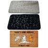 24 X 16in Cobble Pattern Bathmat Anti-slip Floor Mat Versatile Washable for Home Door Entrance