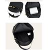 Women's Crossbody Bag Small Trendy PU Leather Shoulder Purse Casual Versatile Vintage Round Phone Bag Travel Daypack