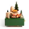 Christmas Festival Wooden Music Box: Creative Children's Toy and Home Decoration Craft, Perfect Birthday Gift
