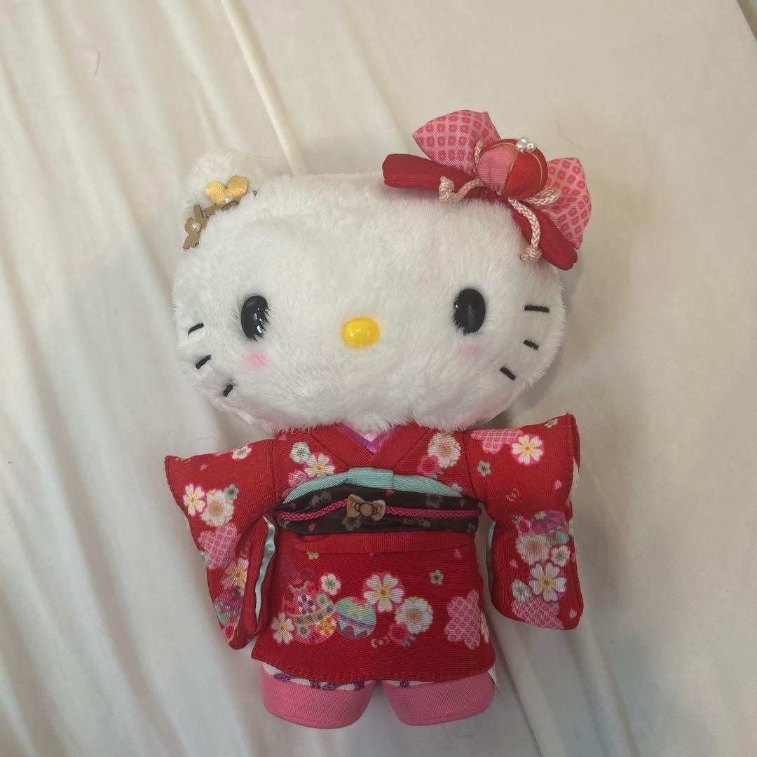 Hello Kitty Red Kimono Plush Toy