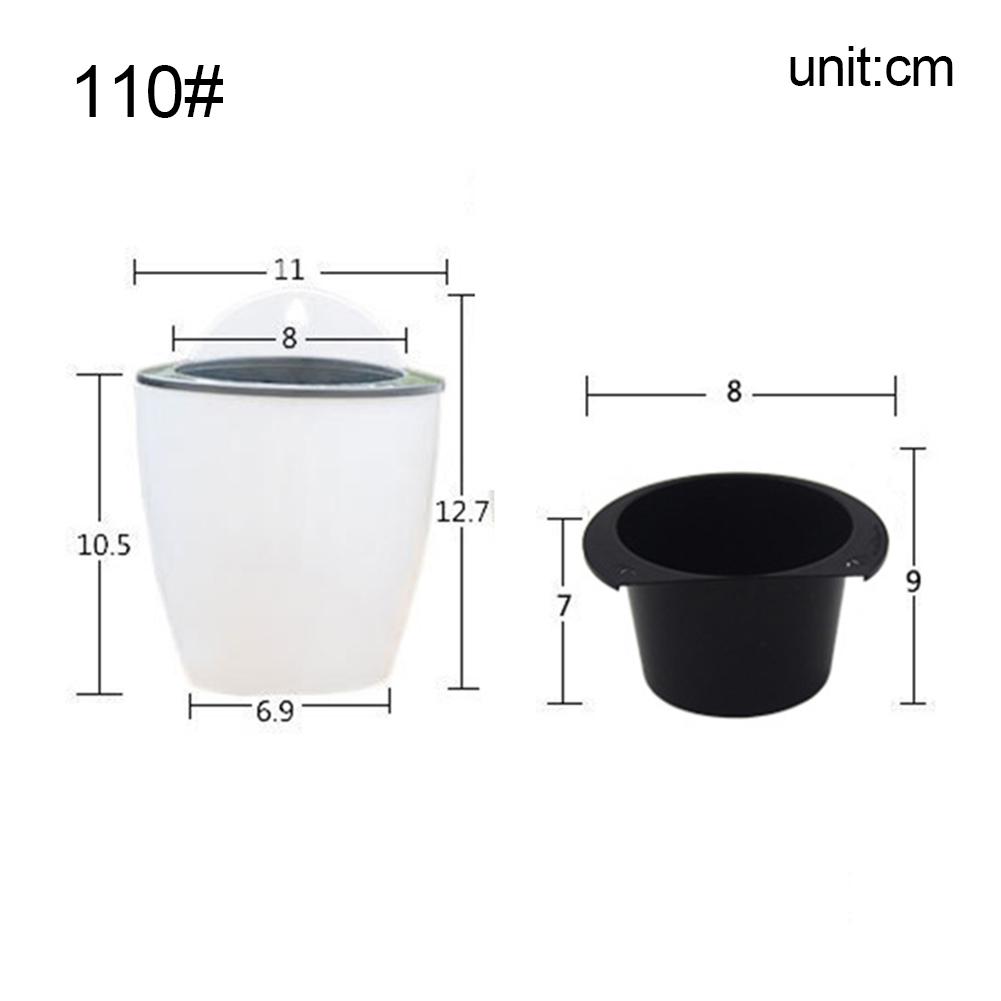 Window Boxes Lazy Planting Basket Transparent Flowerpot Pots Gardening Transparent Portable Round Self Watering Yard