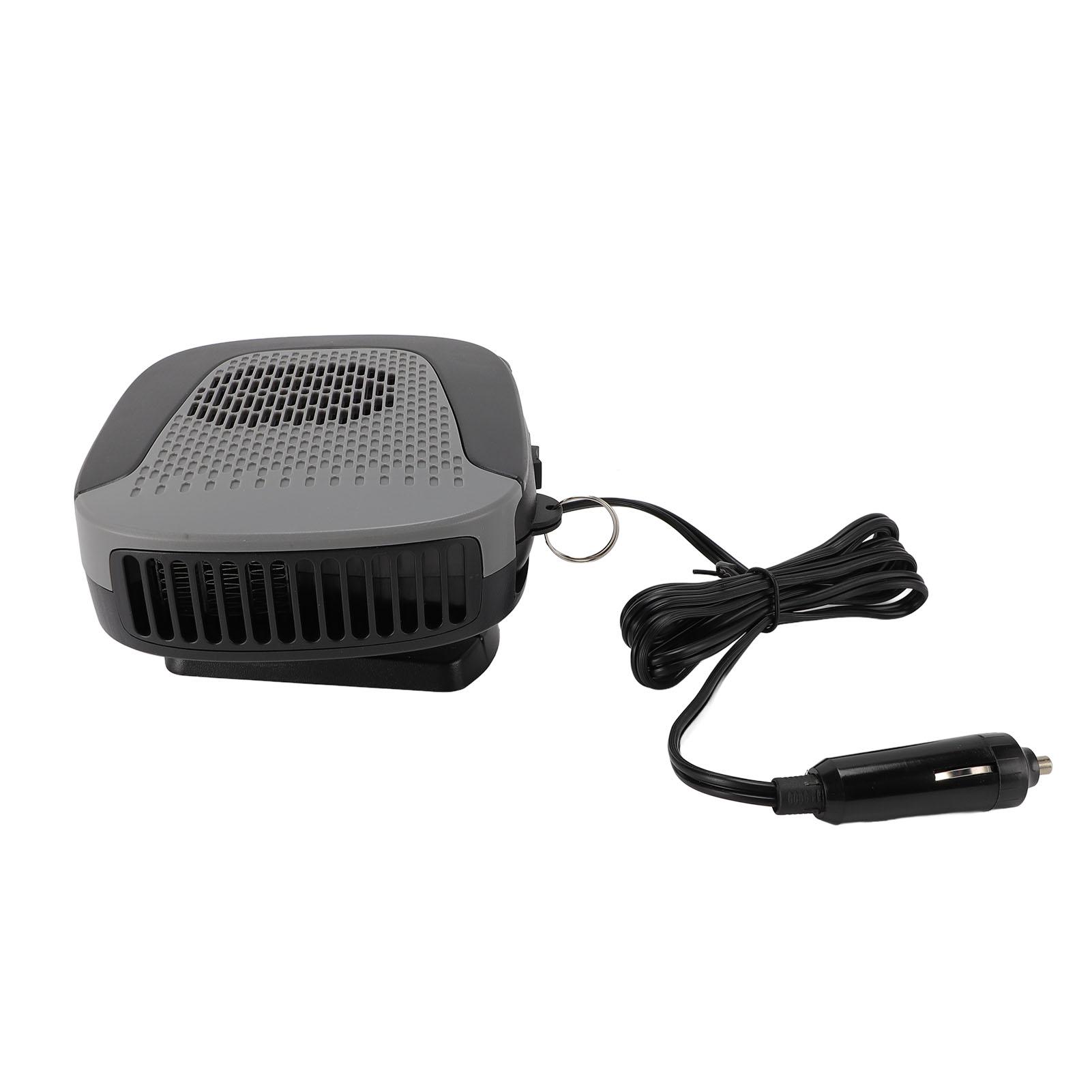 

12V 150W Car Heater Portable Car Window Defroster Defogger Plug in Cigar Lighter Angle Adjustable for Vehicles Trucks
