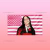 Concert Party Tapestry Banner Pink American Flag B-Billie-Eilish Wall Tapestry Aesthetic Bedroom Dorm Decor Flag Music Fans Gift