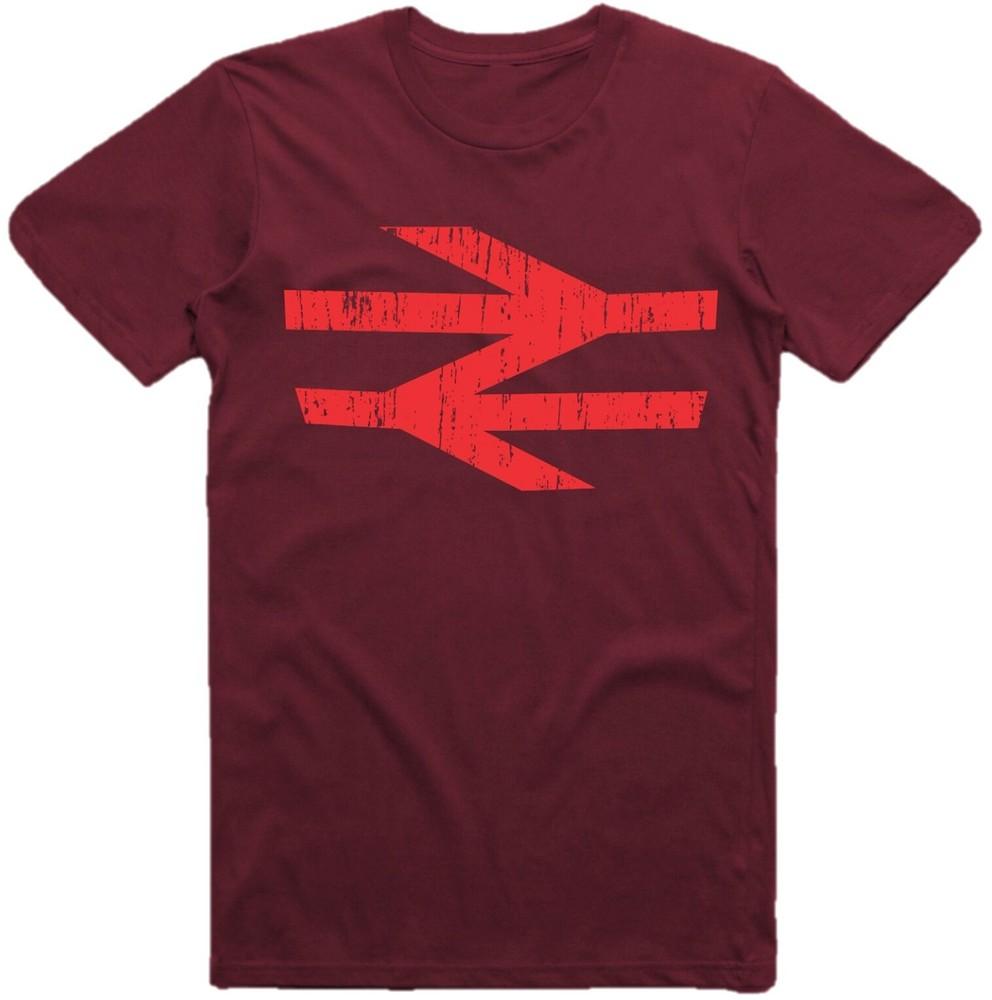 British Rail Logo Tshirt As Worn By Damon Albarn Retro Arrows Railway Unisex Kids