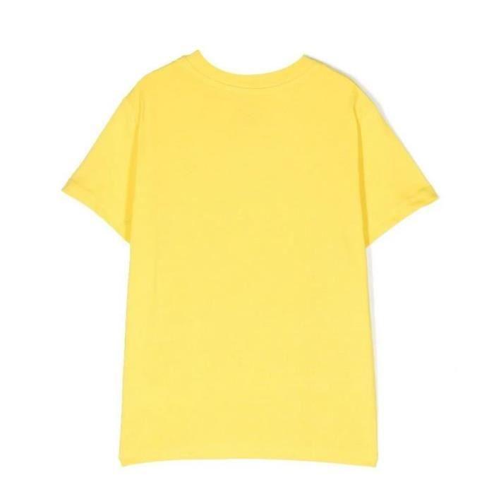 T-SHIRT - RALPH LAUREN - Classic - Jaune canari - Slim Fit - 100% coton