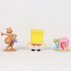 6 stk/sett Søt Anime Figur SvampeBob Modell Dukker Ornamenter Hjemmedekorasjon Gave