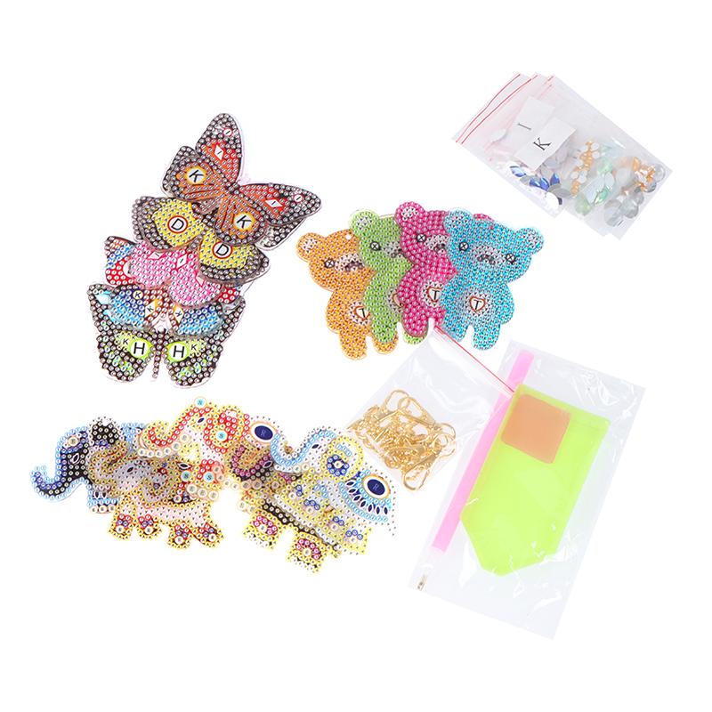 Diamond Painting Key Chains Pendant DIY Art Resin Key Rings Animal Cartoon Gifts Diamond Painting Key Chains Pendant DIY Art Resin Key Rings Animal Cartoon Gifts