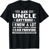 Vatertag Geschenk Frage Onkel Alles Kurzarm T-Shirt