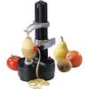 Dearolling Electric Peeler, Automatic Peeler, Multi-Function Kitchen Tool for Peeling Apples, Pears, Potatoes, Vegetables, and Fruits (29*20cm, Black)