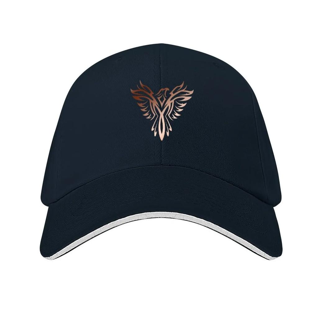 Uccello Mitologico Fenice Risorge Dalle Ceneri Design Fiamma di Rame Vintage Retrò Cappellino da Baseball Nuovo Cappello Cappellini Vintage da Donna Unisex
