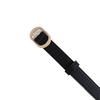 Women's American Retro Summer Black Leather Belt | Simple, Versatile, Trendy, Holeless Design