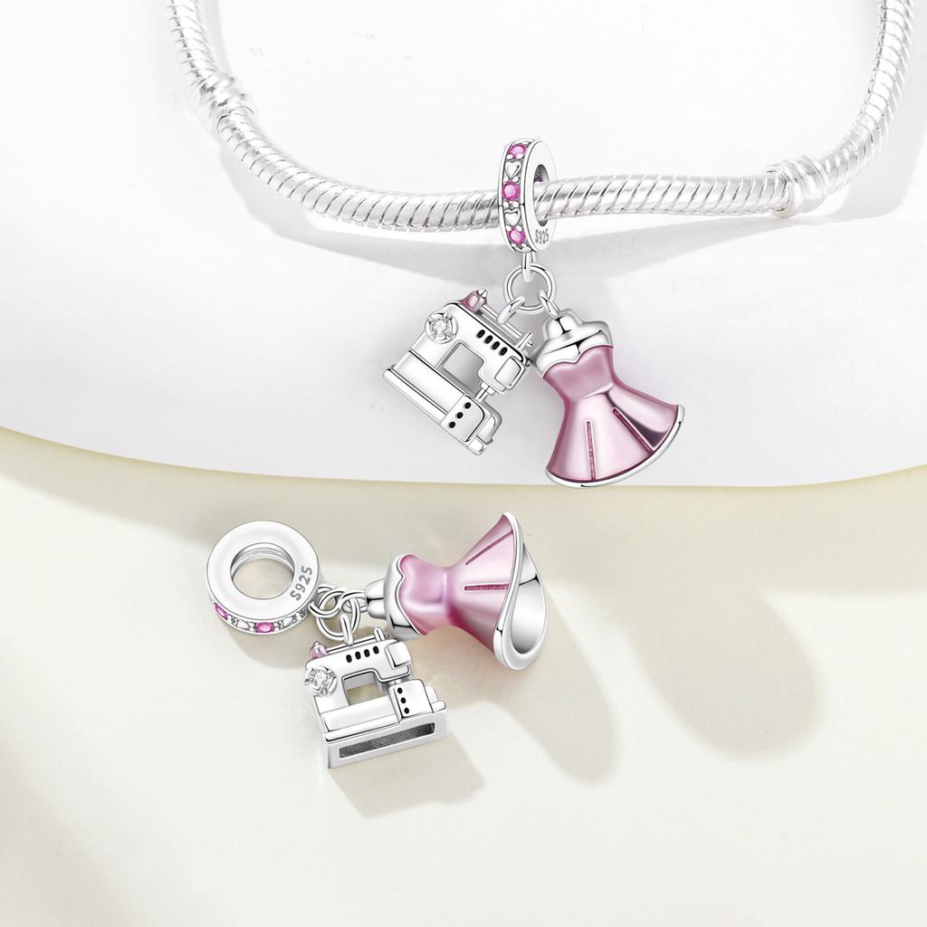 PANPOKI Metallo Rame Hobby Abbigliamento Autentico Originale Ciondolo Componenti Perline Bracciale Gioielleria Fine di Alta Qualità Componenti Perline Charms di Alta Qualità