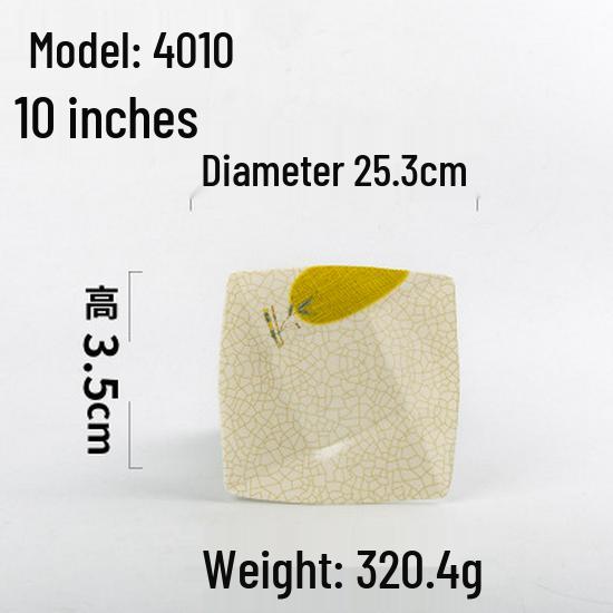 A5 Melamine Restaurant Tableware: Creative Plastic Fast Food & Cold Dish Plate for Hot Pot and Household Use