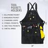 Double-Sided Fleece Multi-Pocket Tool Waist Apron for Auto Repair, Welding, and Outdoor Barbecue.