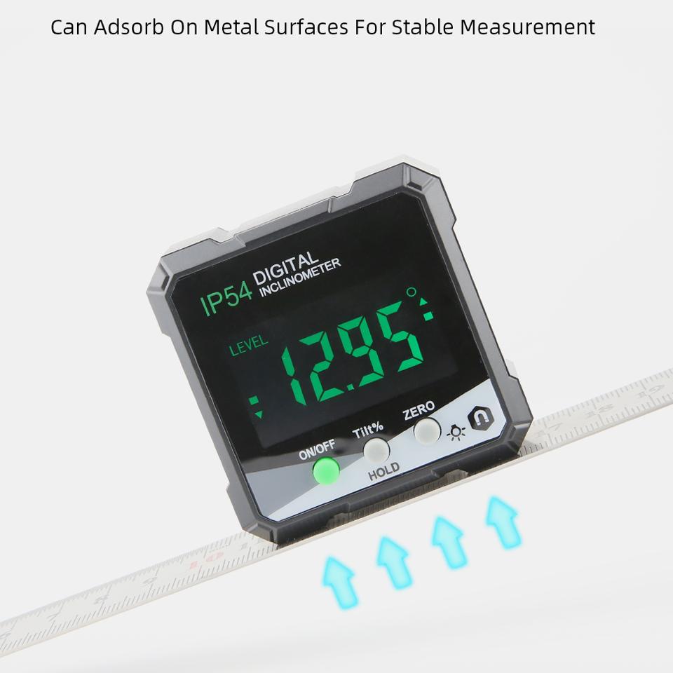 Digital Inclinometer New Angle Protractor 360 Degree Mini Electronic Protractor Angle Finder Gauge Measurement Tools Level Box
