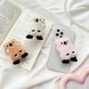 Plush Bear Mobile Phone Airbag Holder Cute Style Desktop Watching Drama Chasing Paste Type Retractable Portable Support