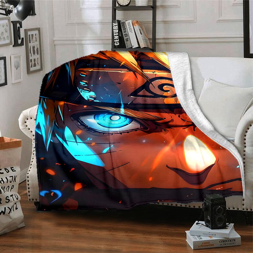 1pc NARUTO (2) Blanket, Gift, for Men and Women, Soft Blanket, Good for Sofa Bed Couch Travel, Lightweight Flannel Blanket