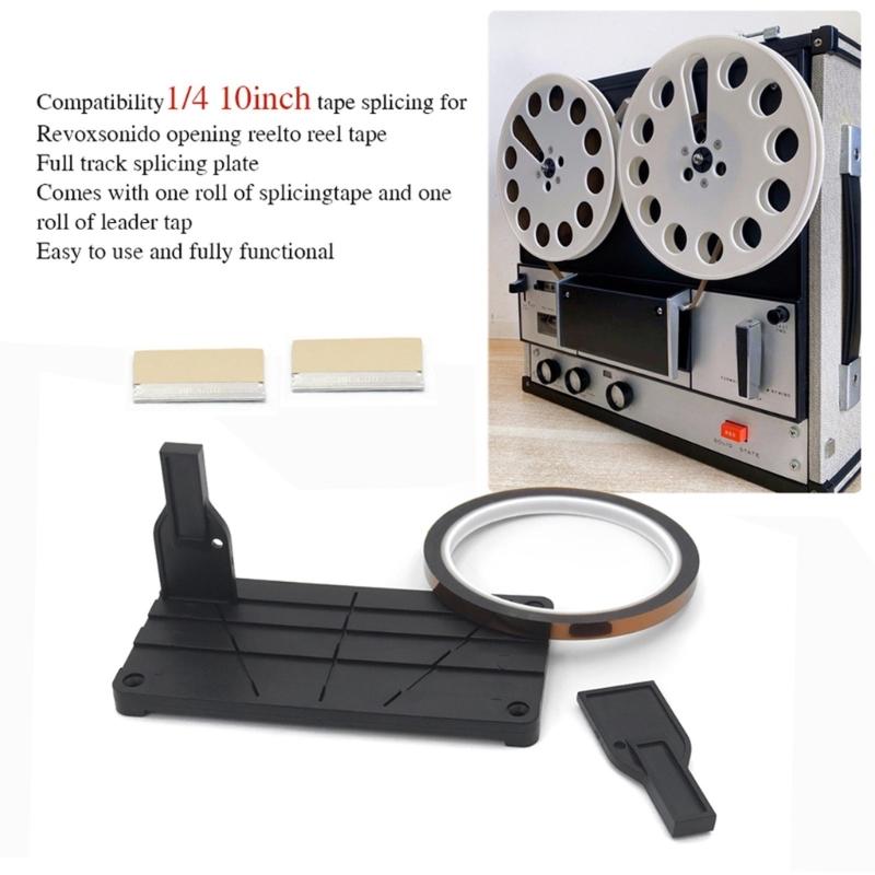 Universal Tape Splicing Rail for 1/2 1/4 1/8 10inch Reel to Reel Cassettes Ensuring Secure Splicing