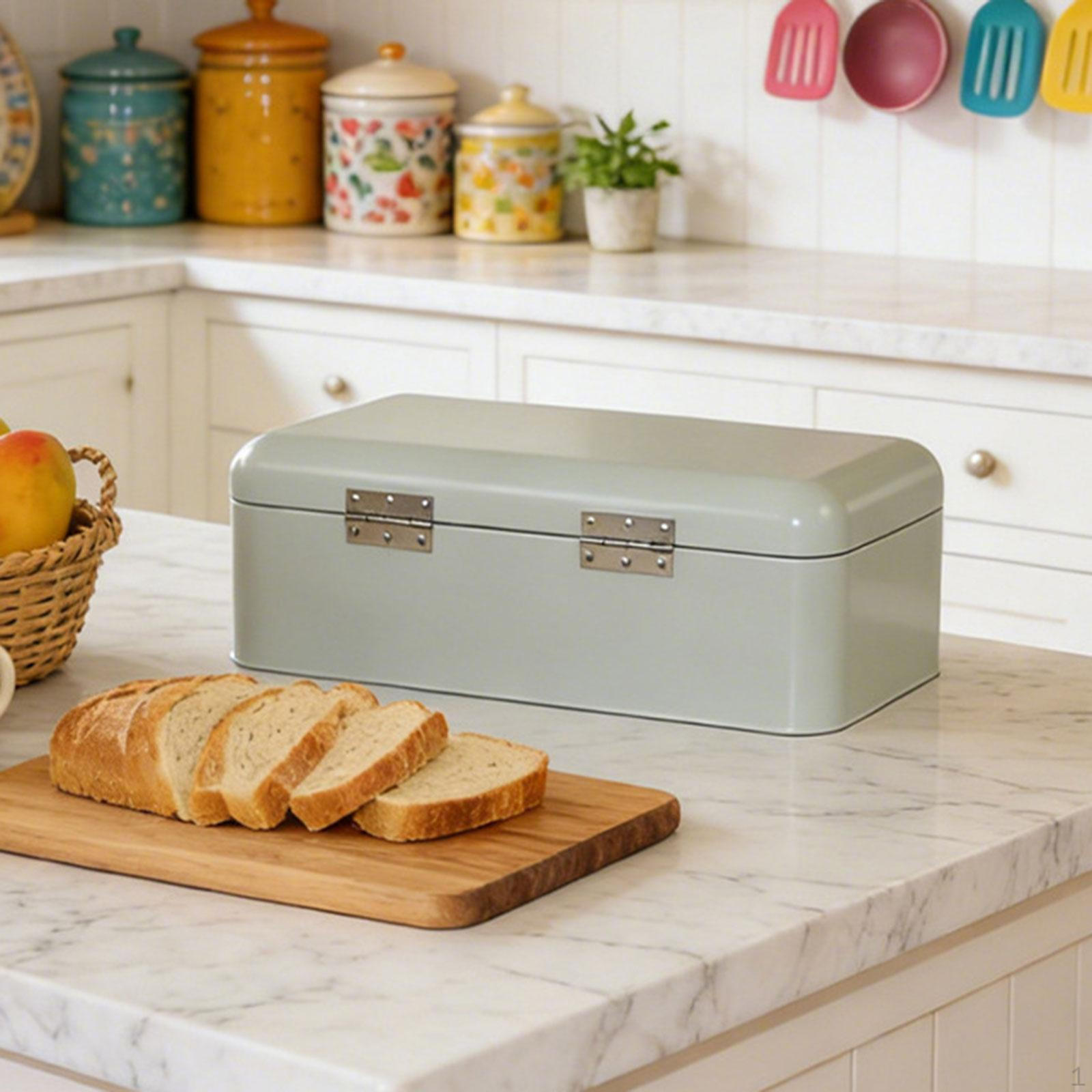 

Bread Box Kitchen Counter Bin Durability Large Capacity Container Storage Holder for Muffins