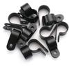 Baomain R-Type Cable Clamp 5/8 Inch Black UC-4 Pack of 50