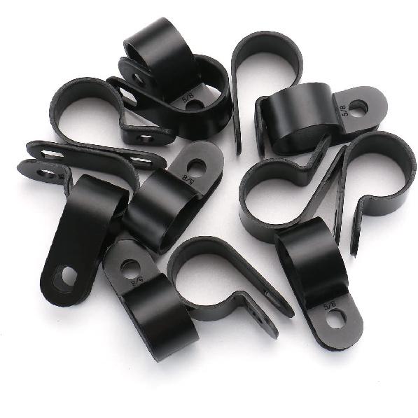 Baomain R-Type Cable Clamp 5/8 Inch Black UC-4 Pack of 50