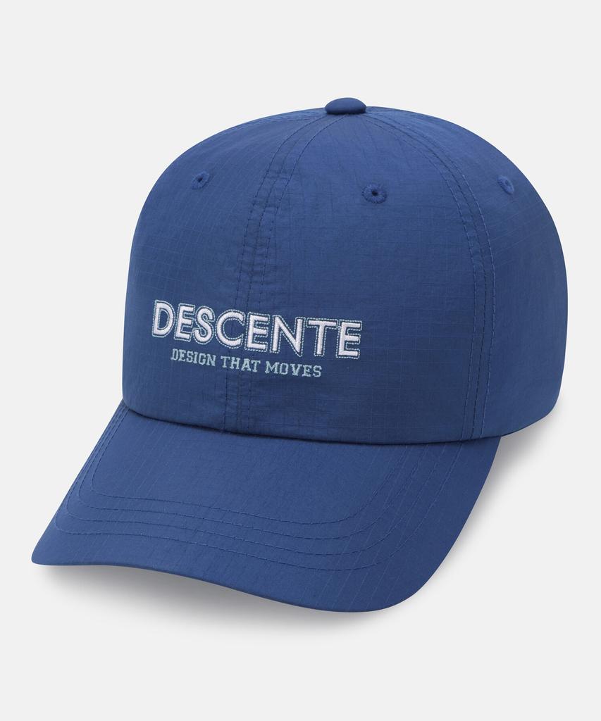 DESCENTE Wording Logo Woven Ball Cap Blue Sr123Ucp1B