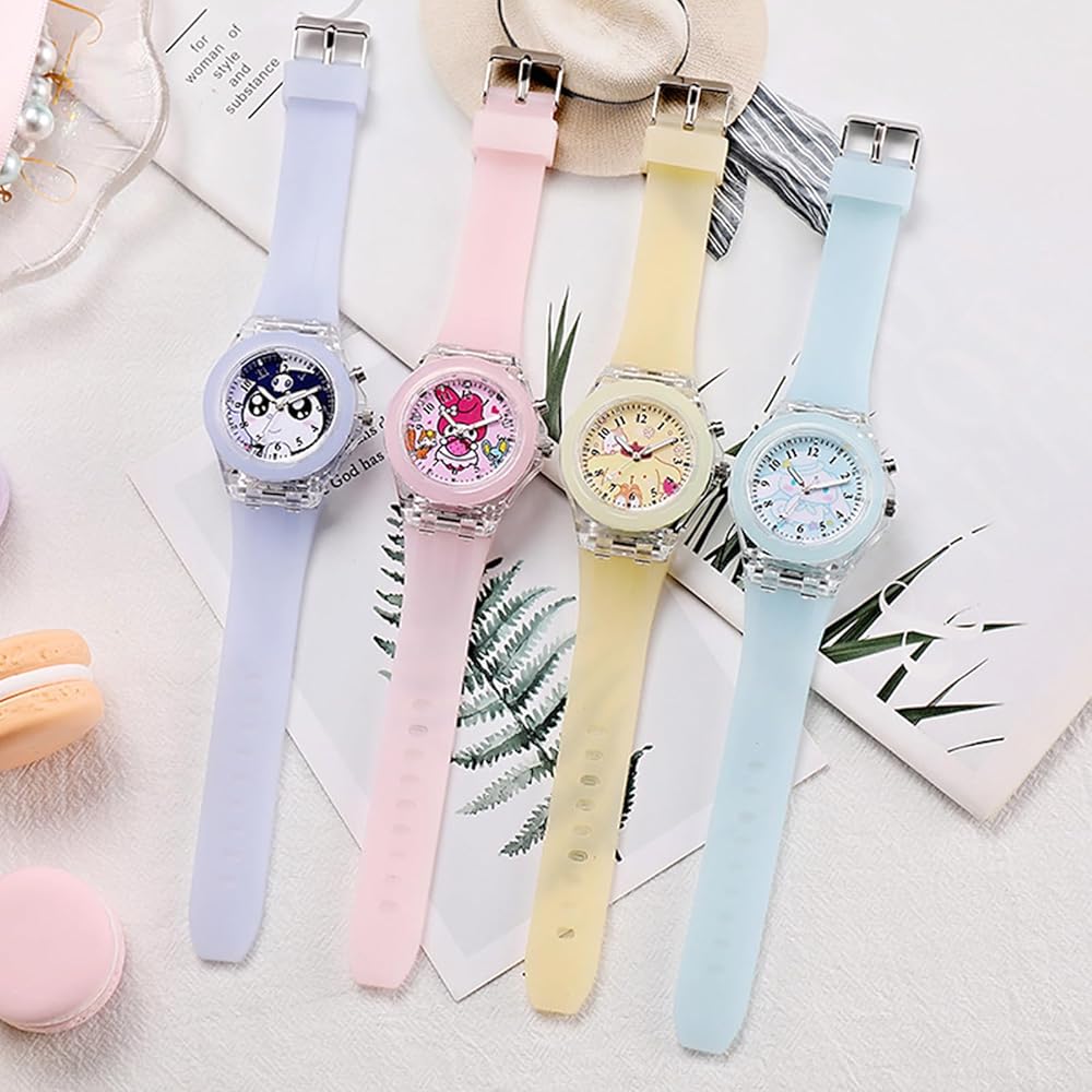 Stelladew Kids Quartz Watch Lightweight Glow Simple Design Unisex Wristwatch