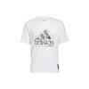 Alphabet Logo Print Short Sleeve T-Shirt Men Tops White HC4456