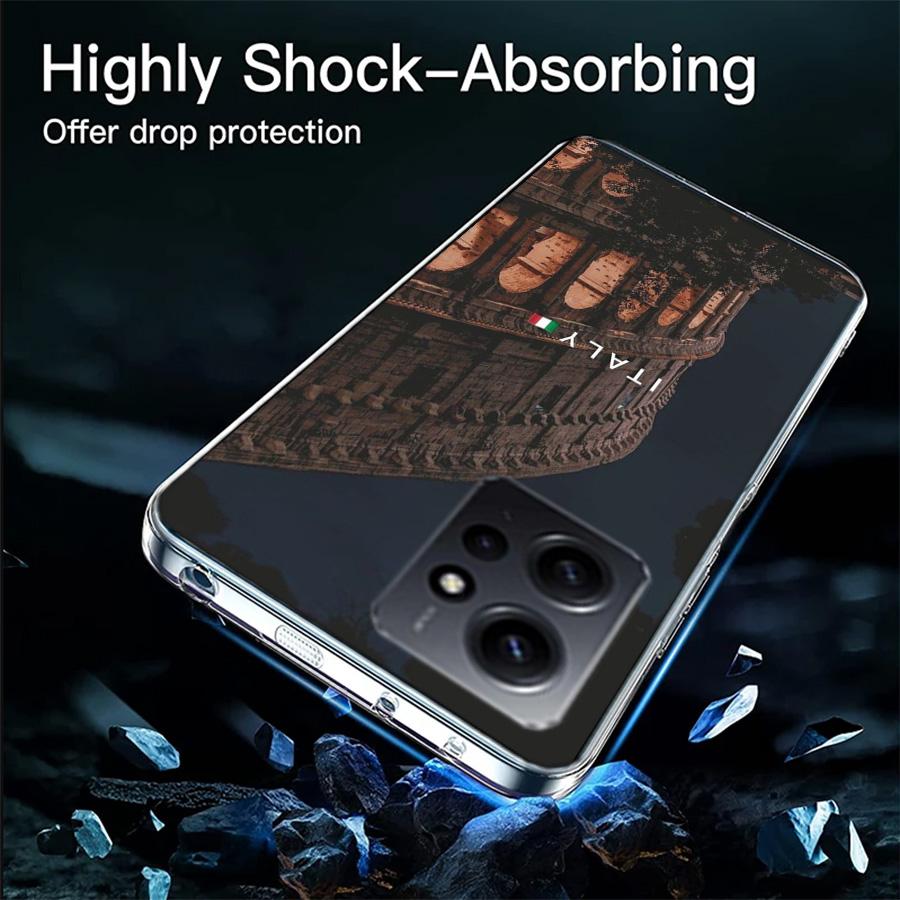 Colosseum Rome Italy Phone Case For Redmi Note 13 5G 14 Pro Plus Redmi 12 12C 13C 14C 10 10A 10C 9 9C 9T 9A 8 8A K70 Pro TPU Cle