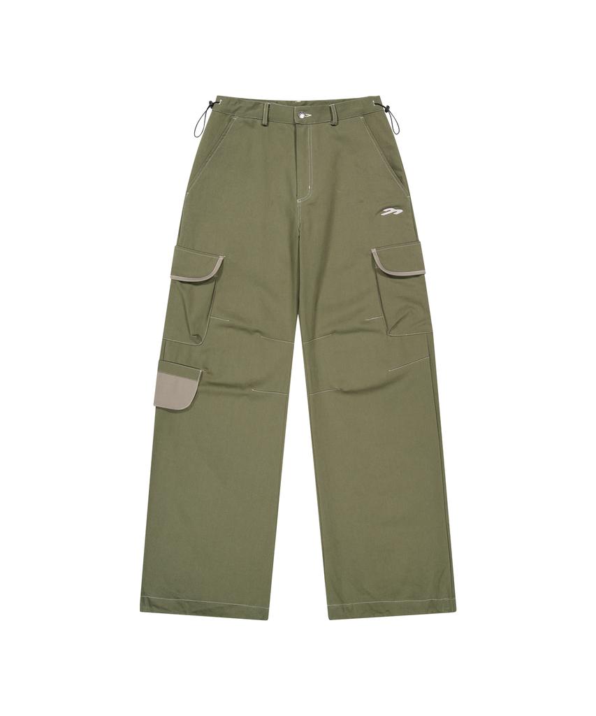 Tansanmageunesyum Juyoung X Tansan Wide Ringer Cargo Pants (Khaki)