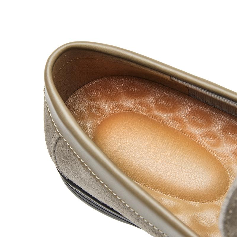 Men's Casual Leather Shoes Lightweight Loafers Moccasins Comfortable Slip On Driving Shoe