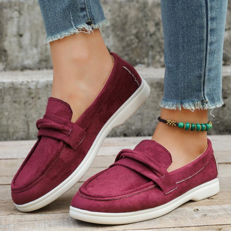 New Lefu Shoes Women's Soft Retro Lazy Man Step on Thick Sole Flat Bottom Comfortable Single Designer Sneakers for Women