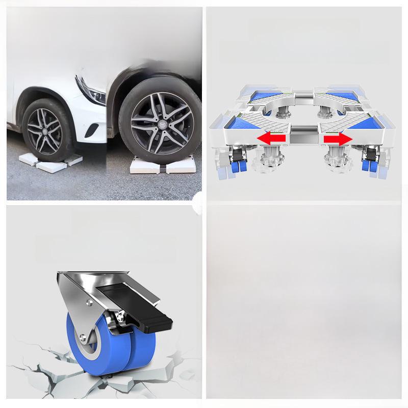 Adjustable Washing Machine Base with Drum and Wave Wheel Bracket