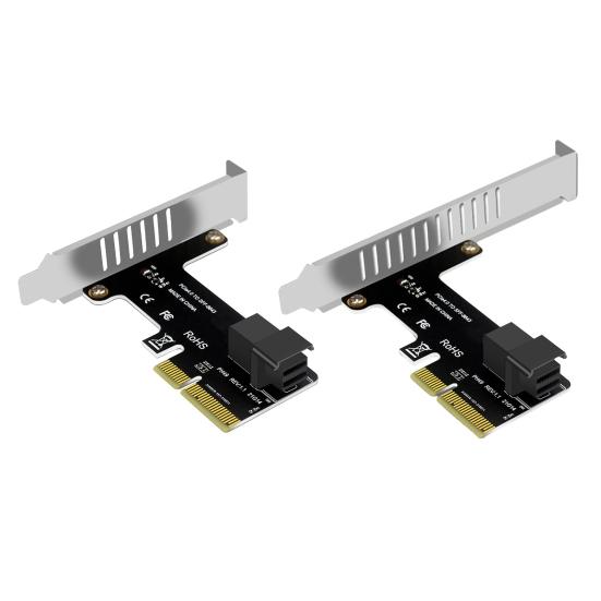 PCIE X4 to SFF8643 Expansion Card High-Speed Transmission Universal PCIE to U2 NVMe SSD Riser Solid State Drive Adapter