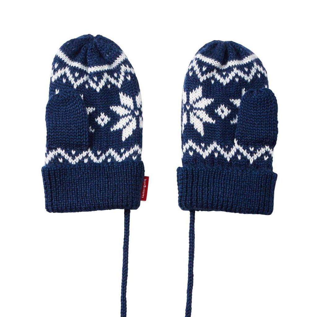 MIKIHOUSE HOT BISCUITS Mittens 73-7602-456 (M 3-5, Navy)